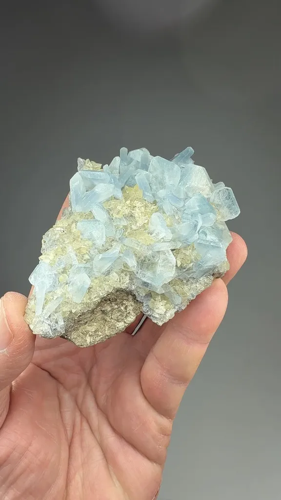 Celestine with Calcite - image 3