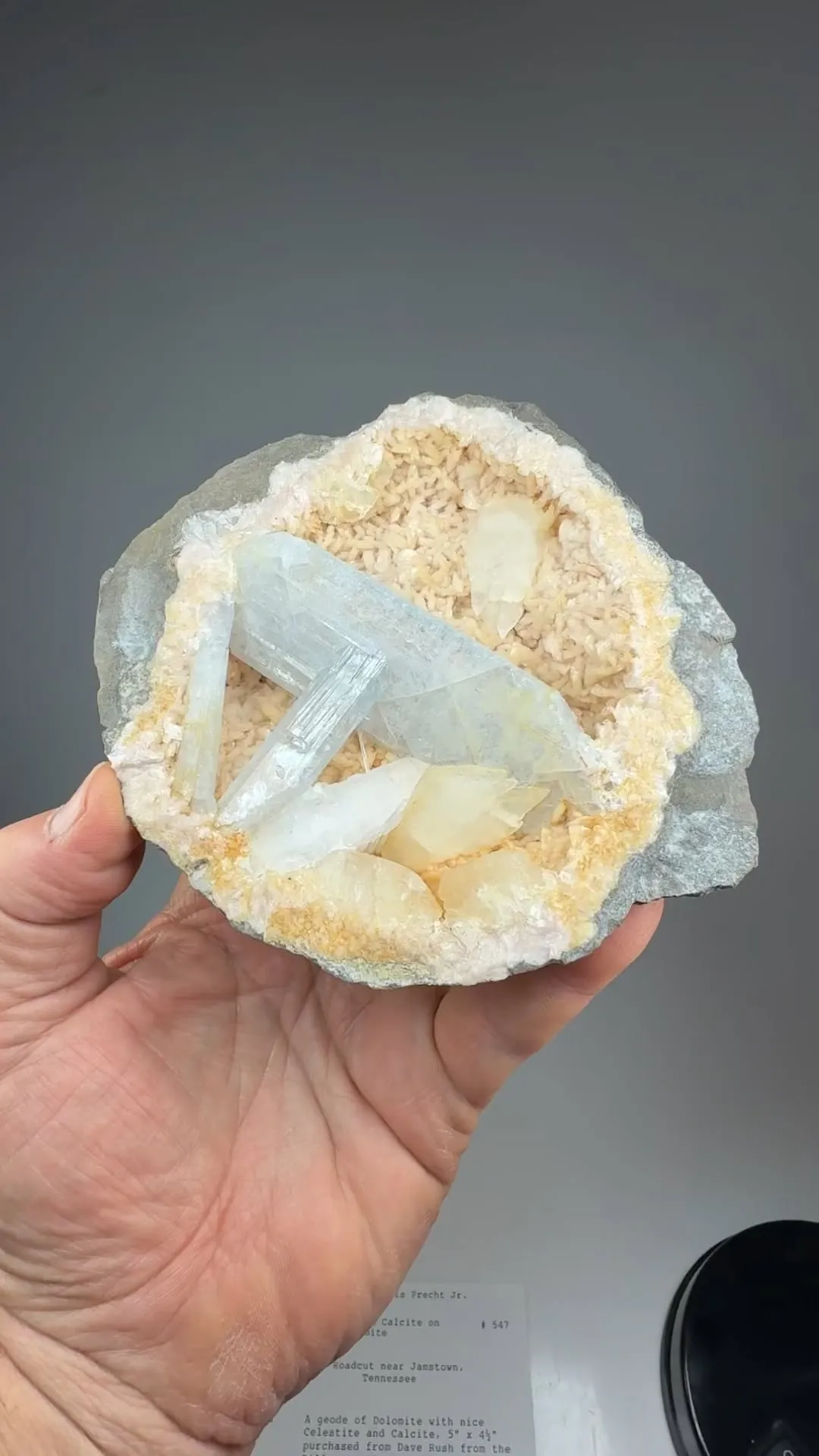 Celestine with Calcite, Dolomite - image 2