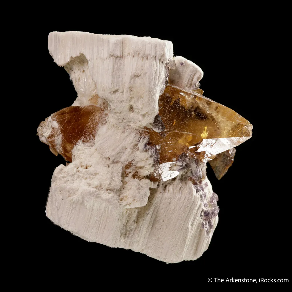 Celestine with Calcite, Fluorite, and Sphalerite image