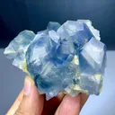 Celestine with calcite from Afghanistan - image 1