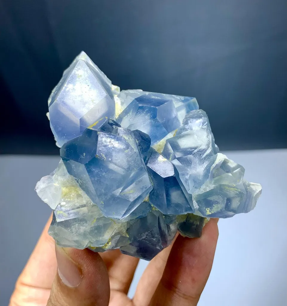 Celestine with calcite from Afghanistan - image 3