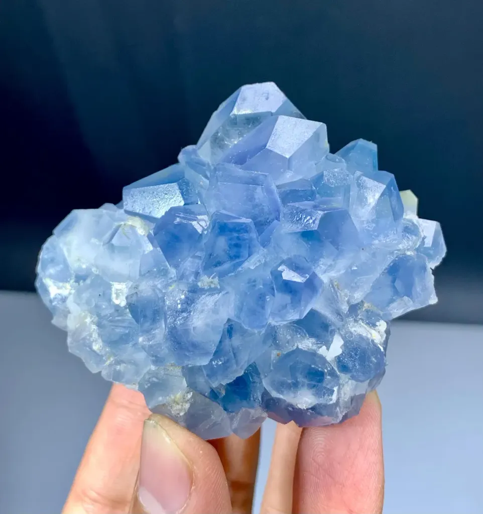 Celestine with Calcite from Afghanistan - image 6