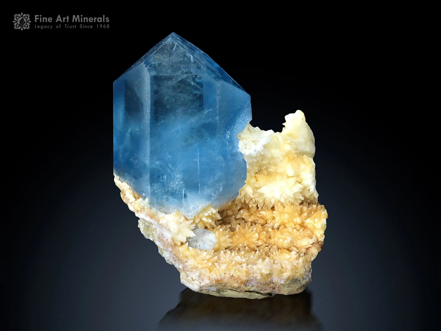 Celestine with Calcite from Afghanistan - image 2