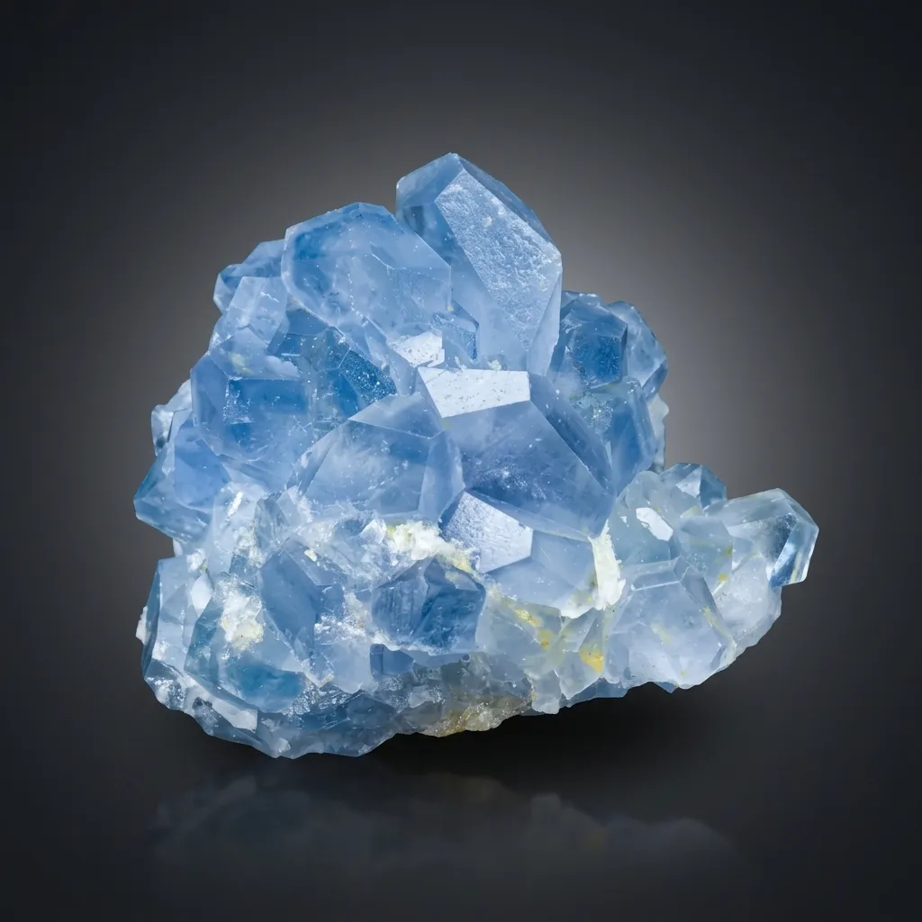 Celestine with Calcite from Afghanistan image