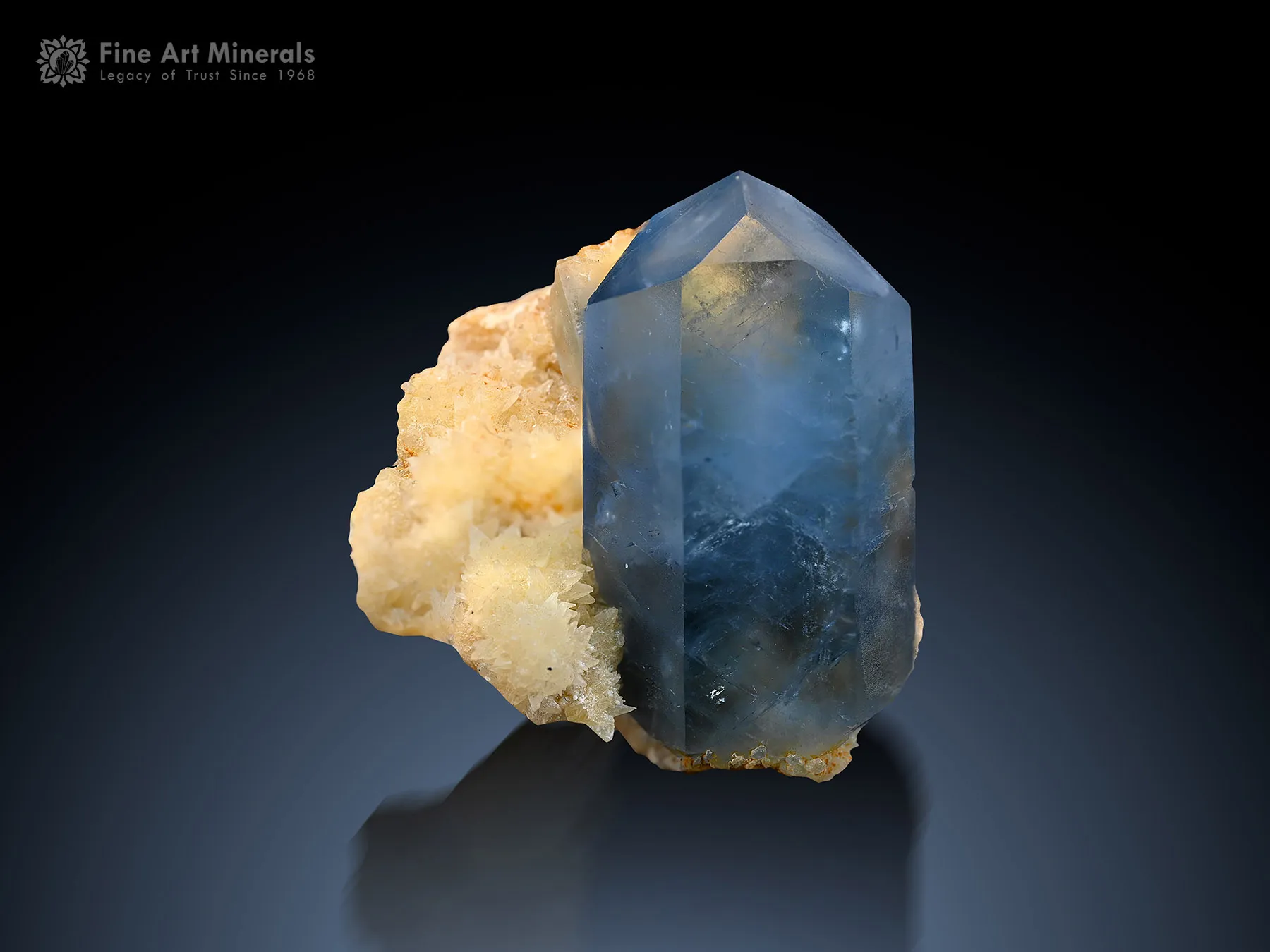 Celestine with Calcite from Afghanistan - image 1