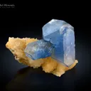 Celestine with Calcite from Afghanistan - image 1