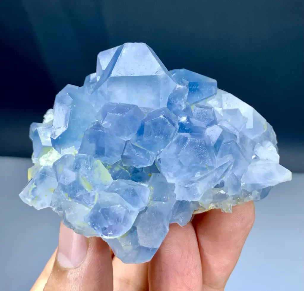 Celestine with Calcite from Afghanistan - image 5