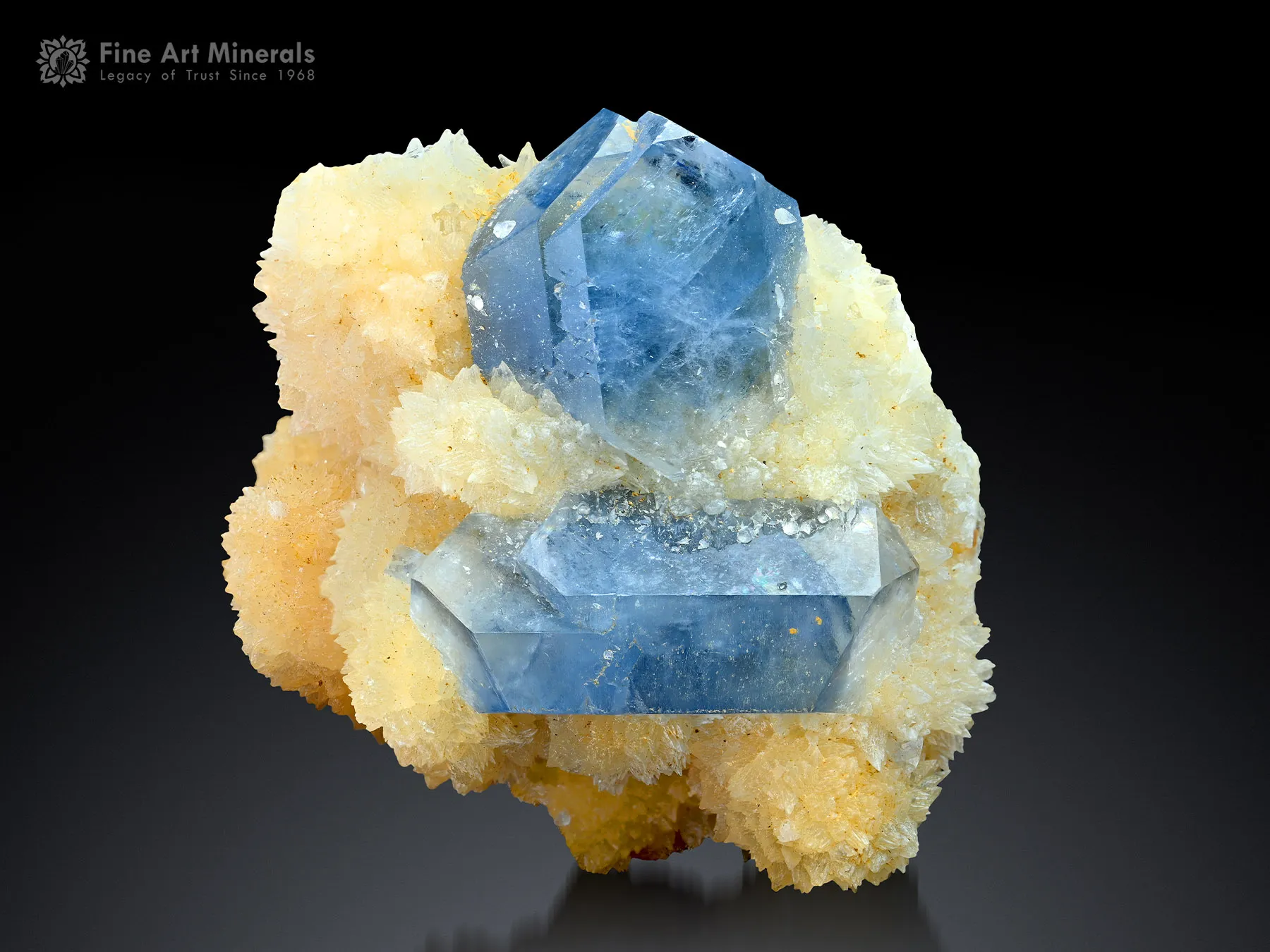 Celestine with Calcite from Afghanistan - image 6
