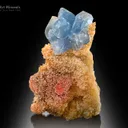 Celestine with Calcite from Afghanistan - image 2