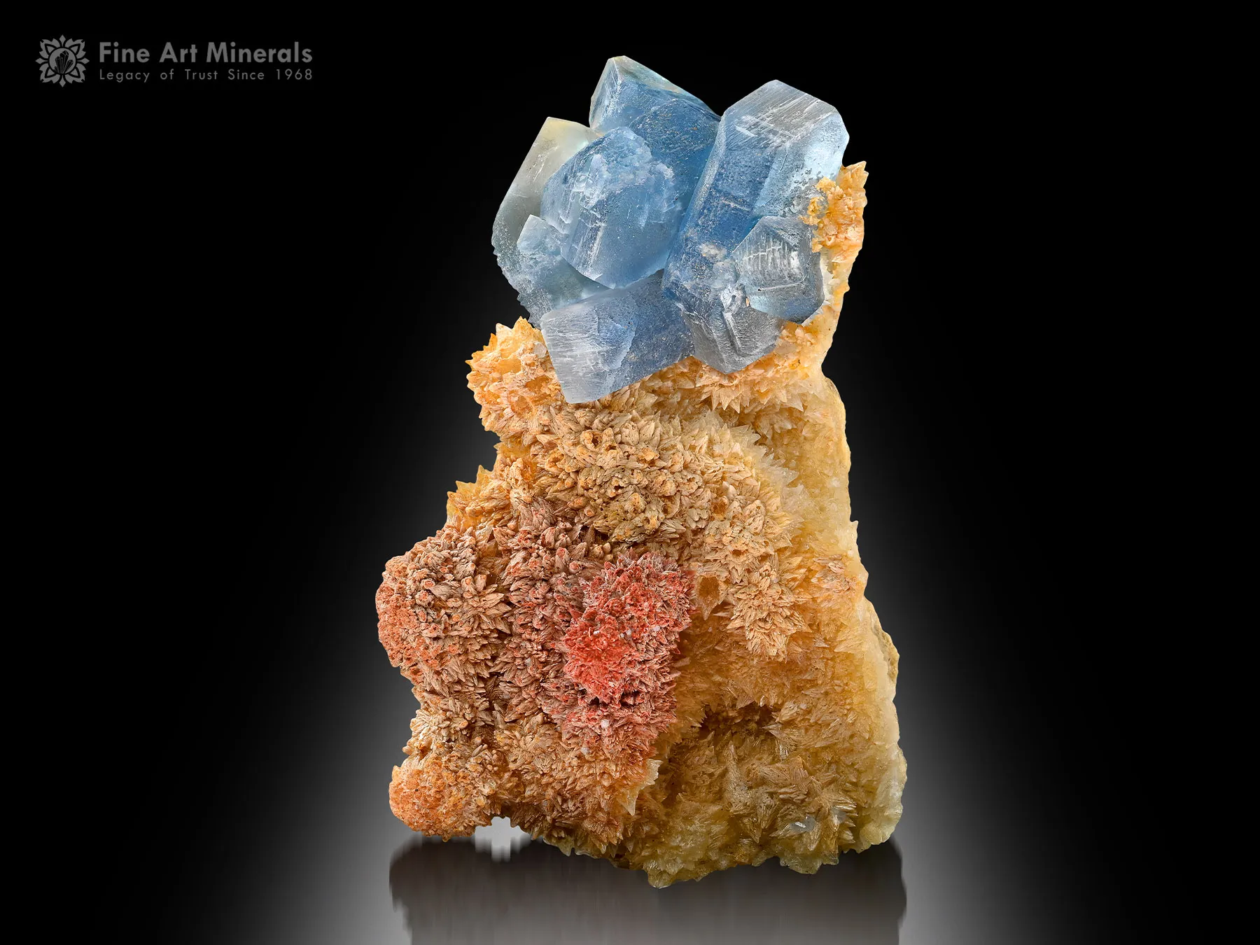 Celestine with Calcite from Afghanistan - image 2