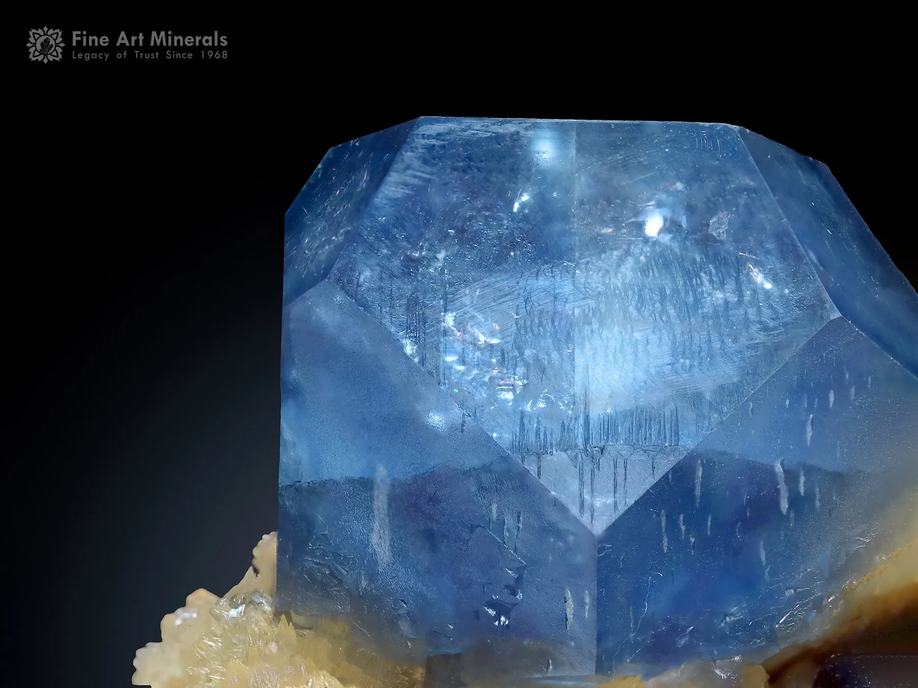 Celestine with Calcite from Afghanistan - image 2