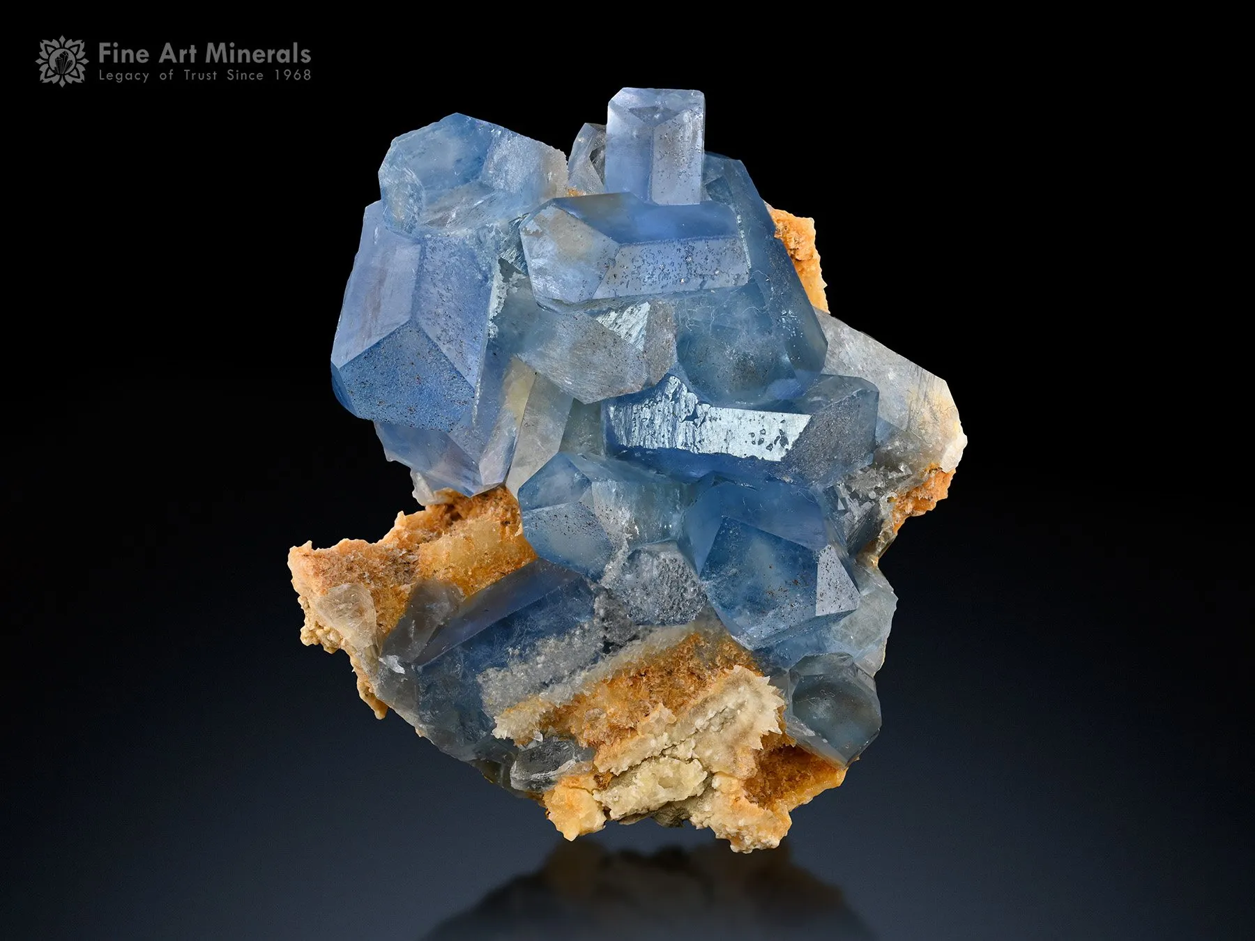 Celestine with Calcite from Afghanistan - image 1