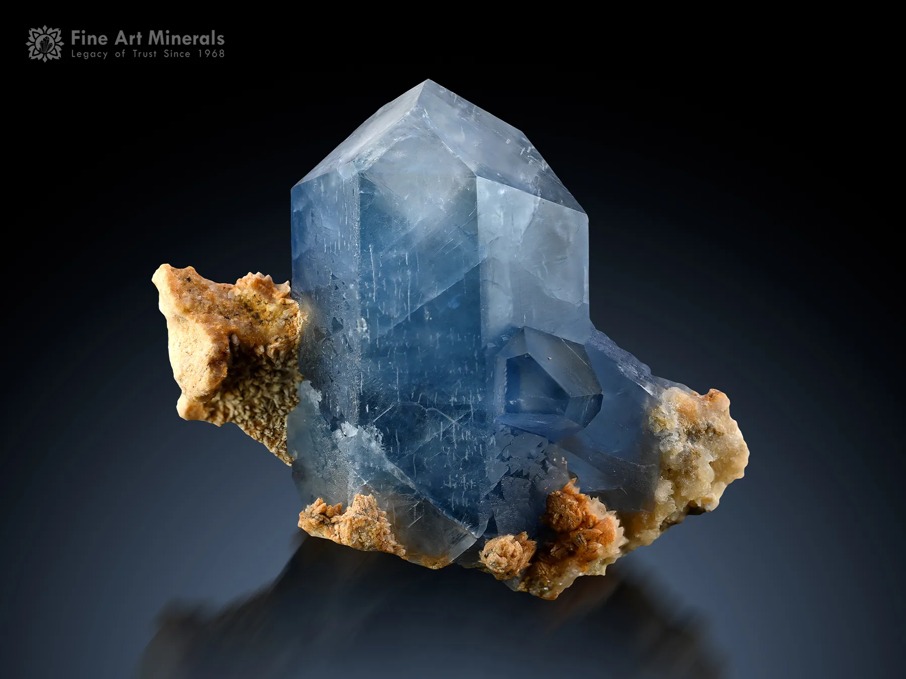 Celestine with Calcite from Afghanistan - image 1