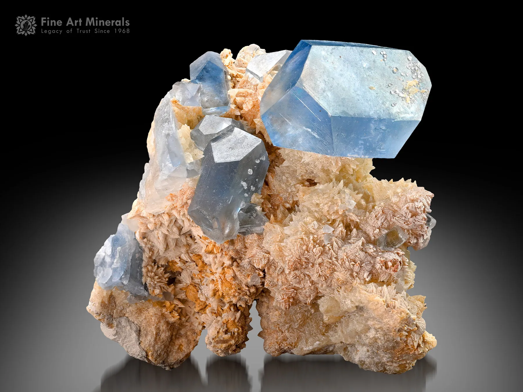 Celestine with Calcite from Afghanistan - image 7