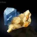 Celestine with Calcite from Afghanistan - image 2