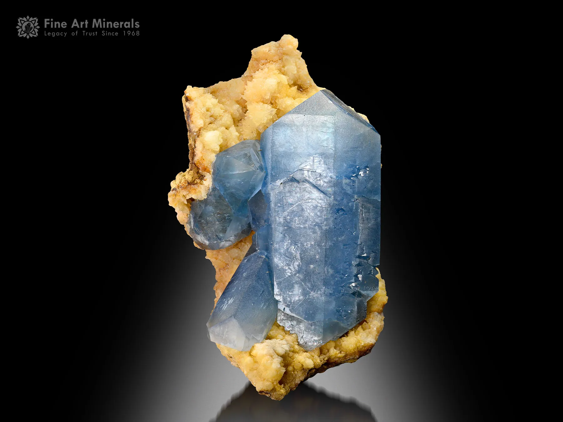 Celestine with Calcite from Afghanistan - image 5