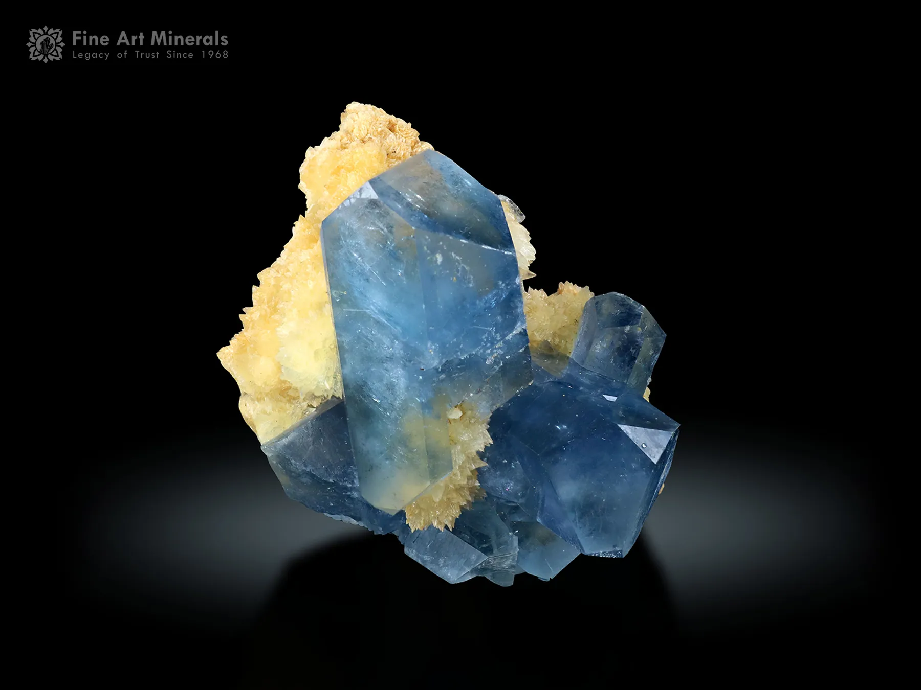 Celestine with Calcite from Afghanistan - image 1