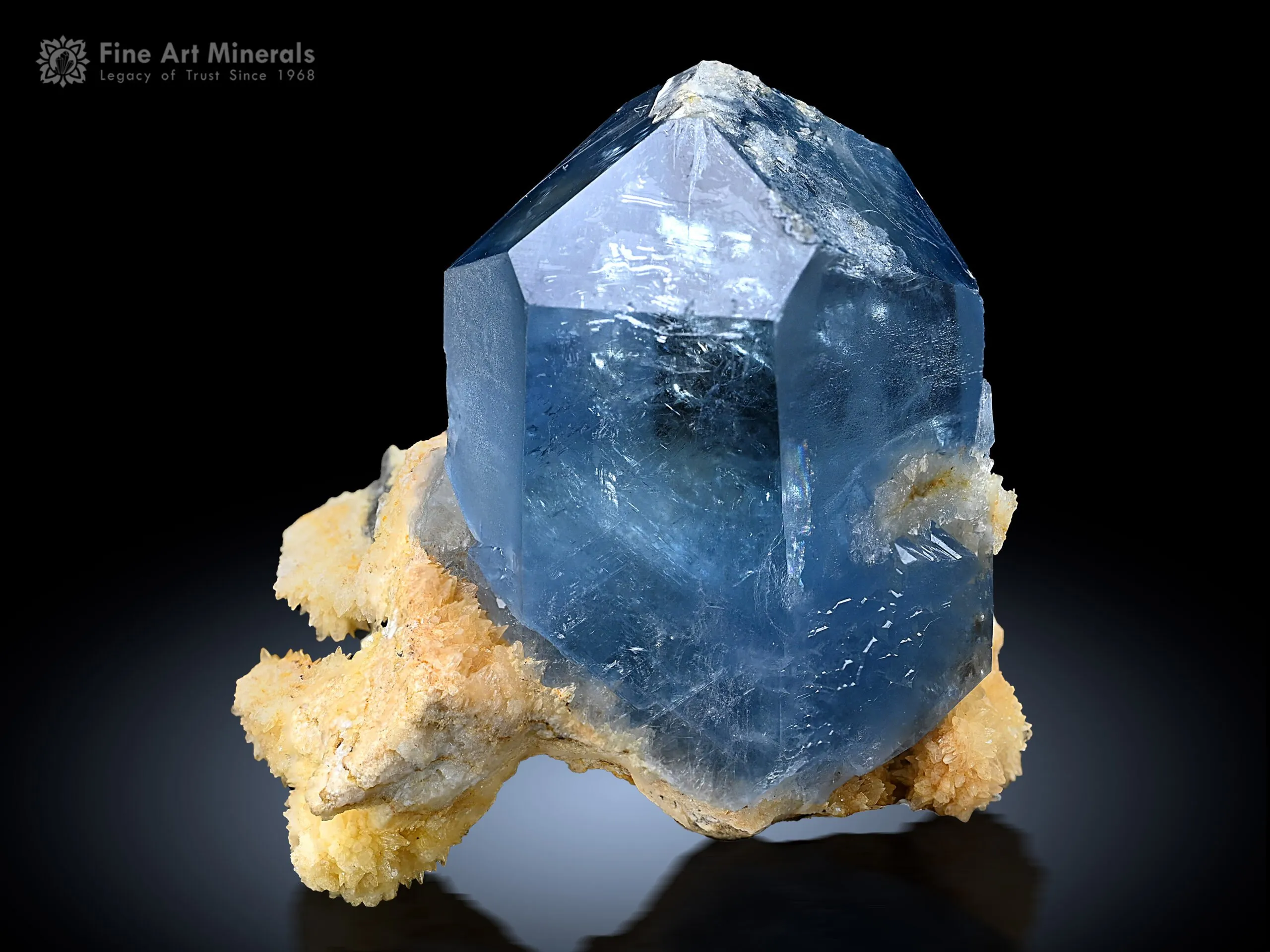 Celestine with Calcite from Afghanistan - image 1