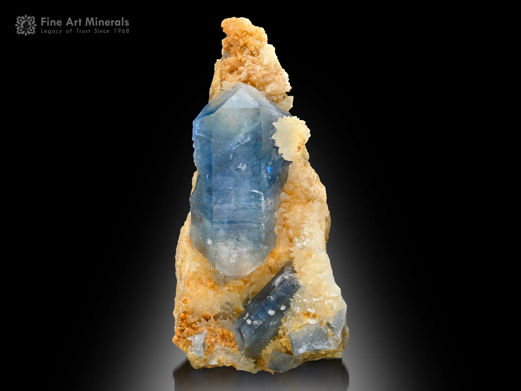 Celestine with Calcite from Afghanistan - image 3