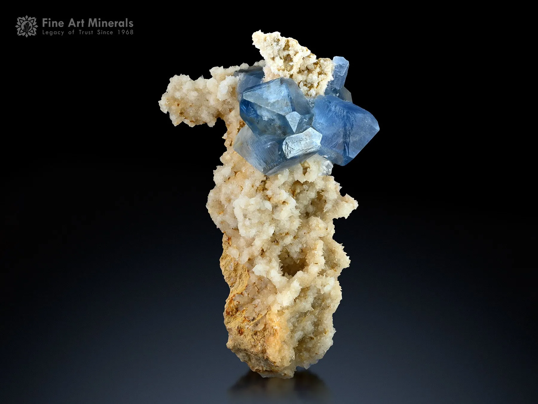 Celestine with Calcite from Afghanistan - image 1
