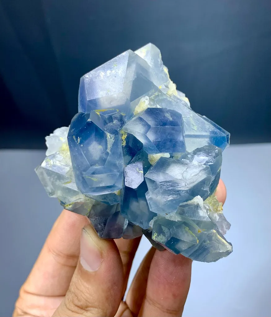 Celestine with calcite from Afghanistan - image 5