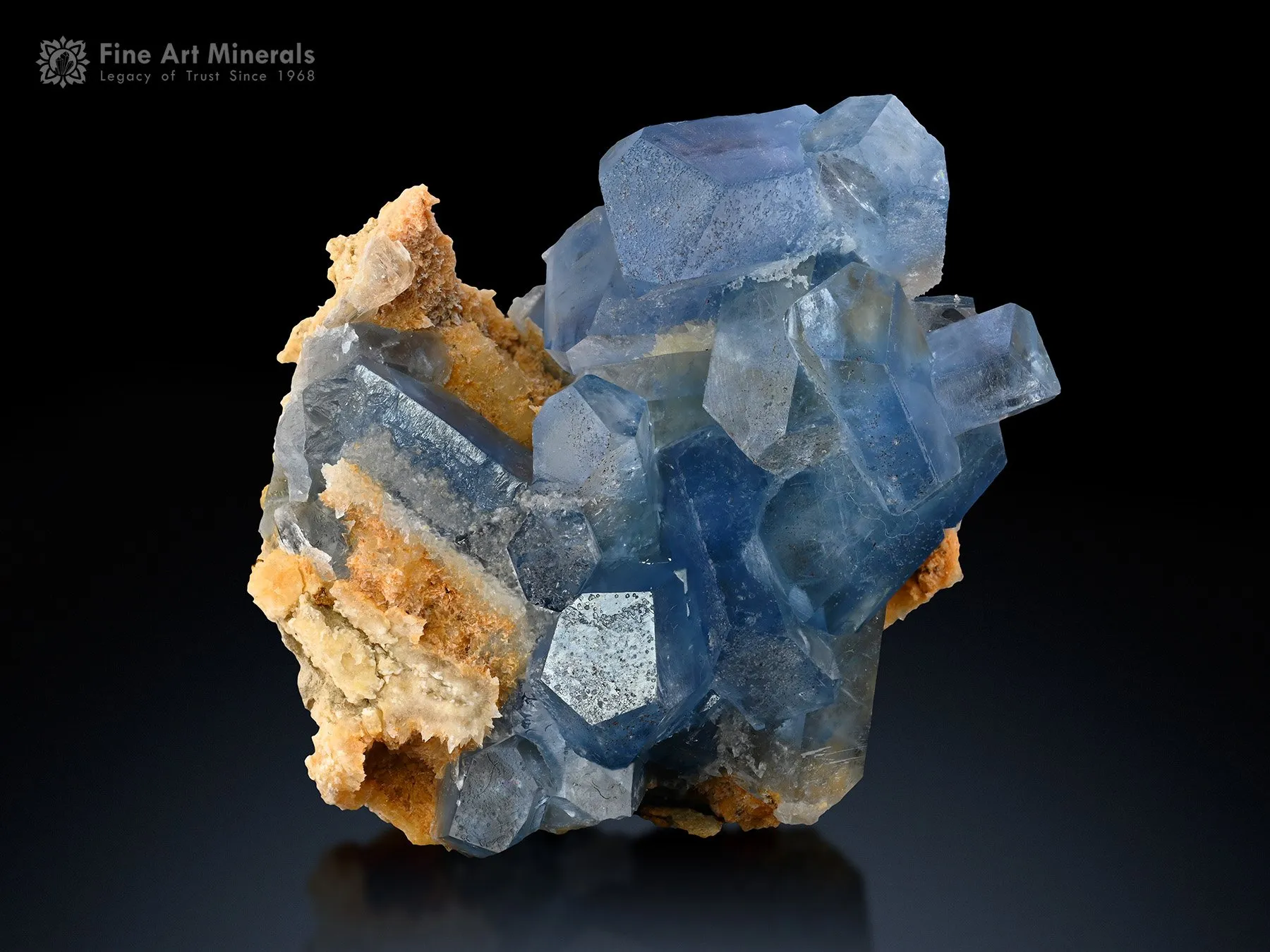 Celestine with Calcite from Afghanistan - image 2