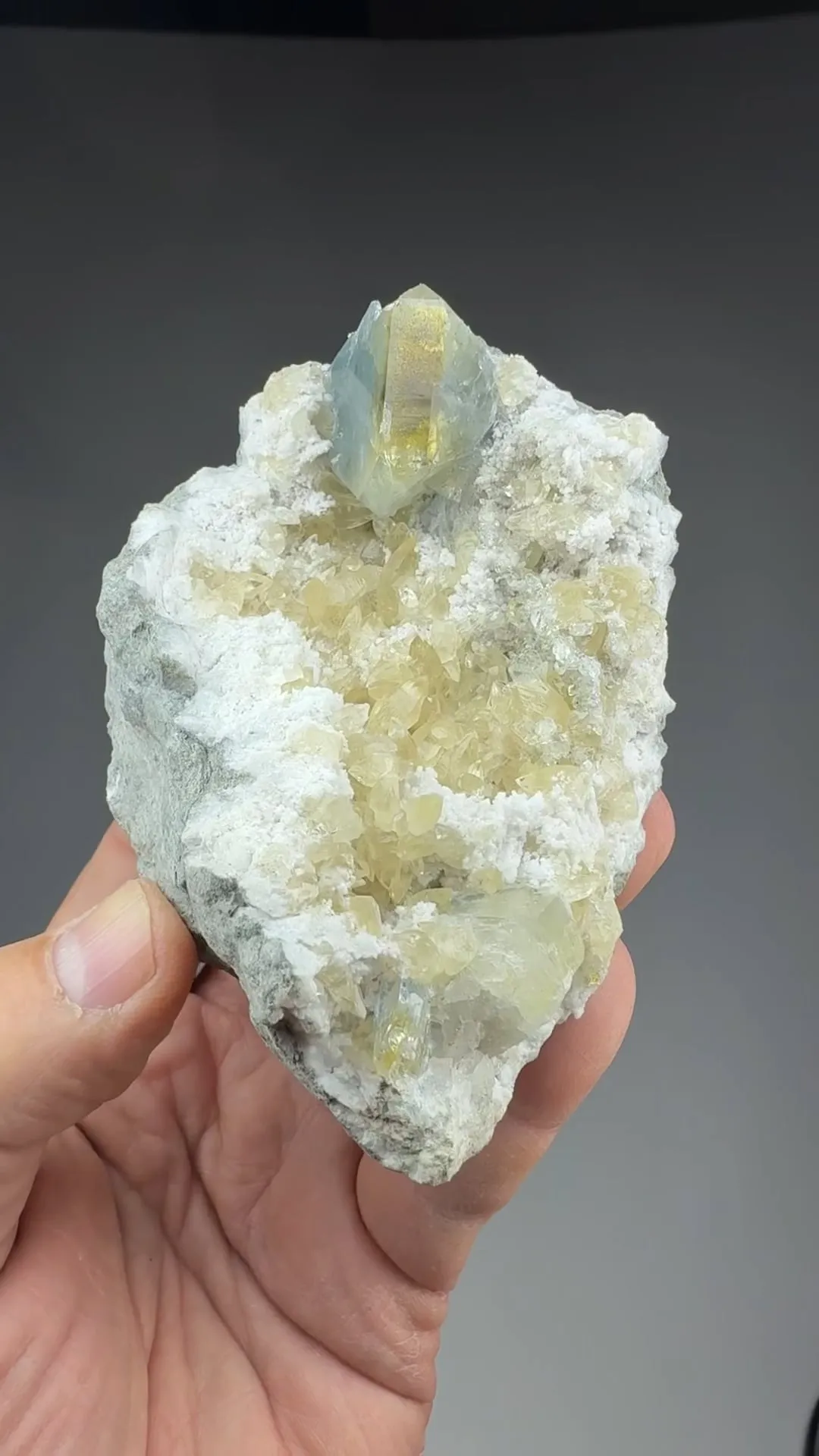 Celestine with Calcite, Quartz, Marcasite - image 2