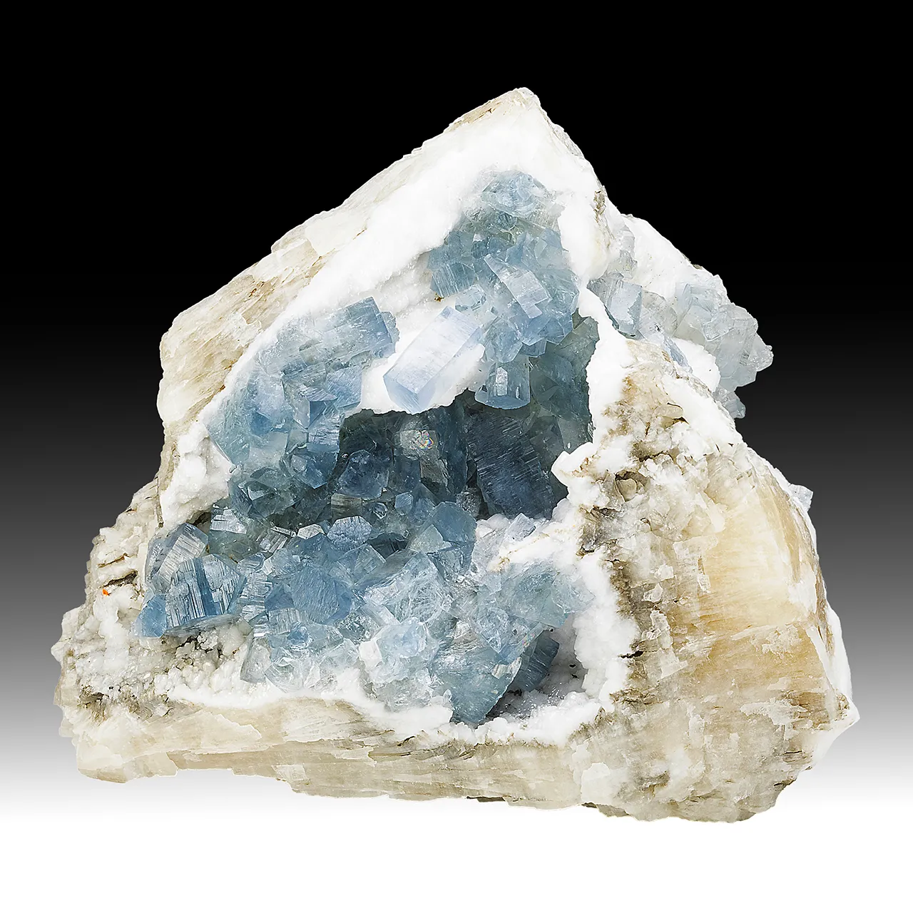 Celestine with Colemanite, Hydroboracite - image 1