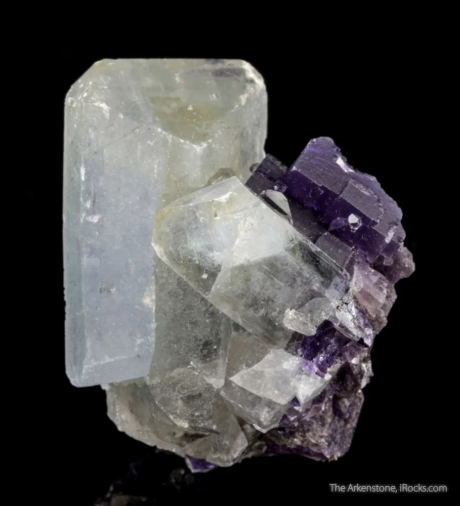 Celestine with Fluorite (rare combination) image