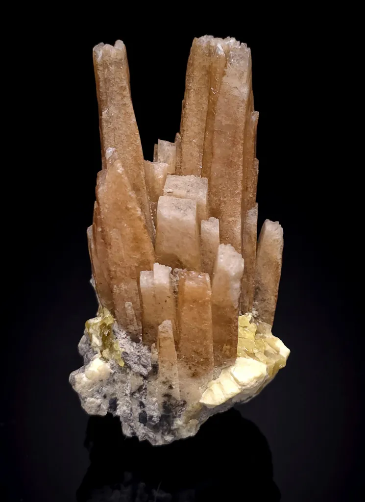 Celestine with sulfur image