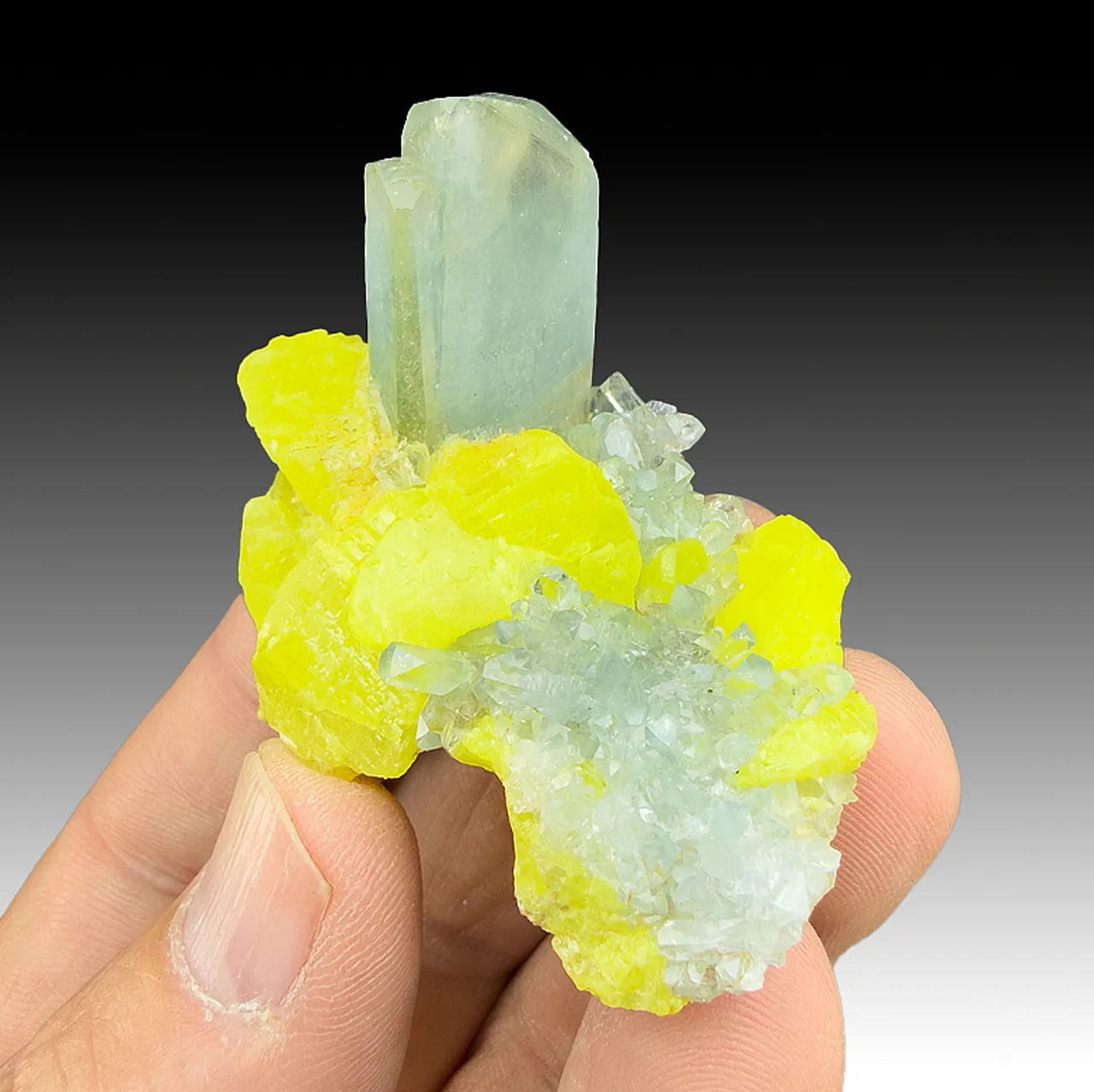 Celestine with Sulfur - image 1