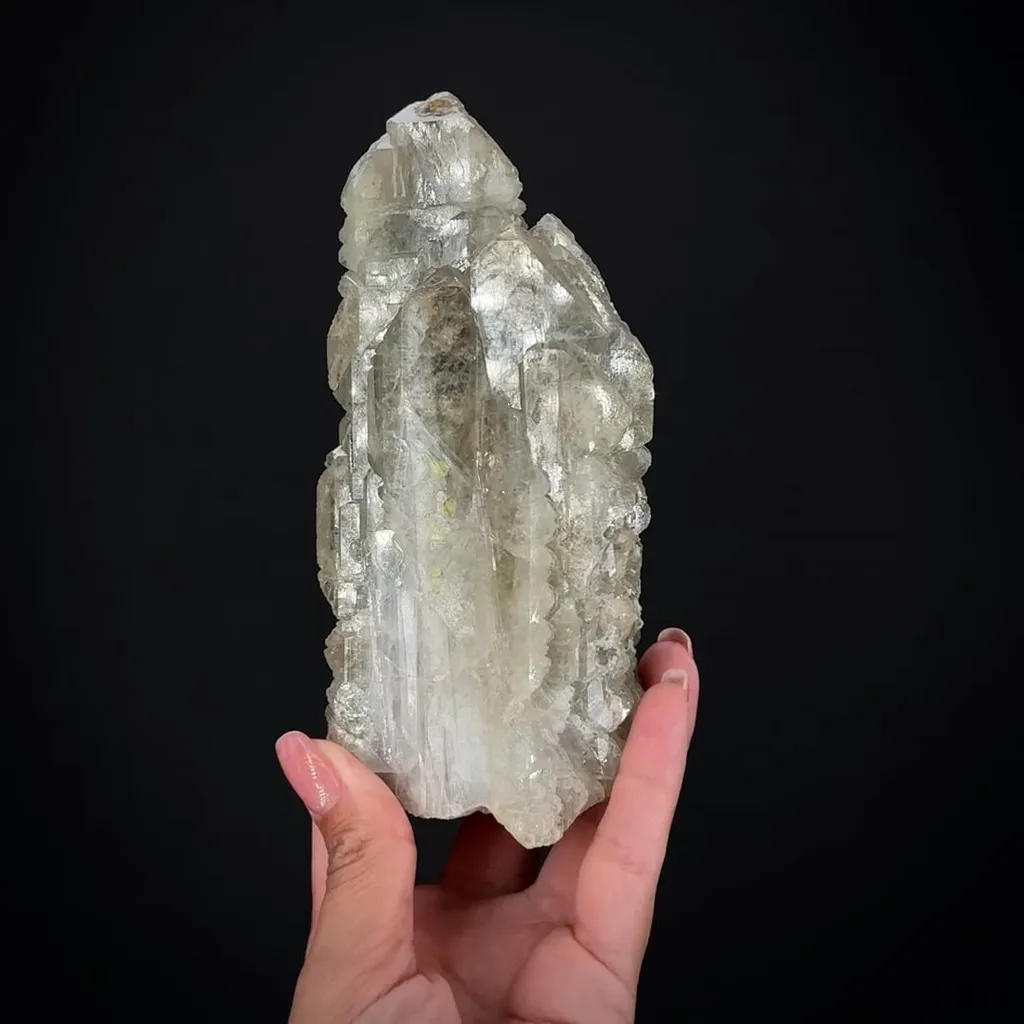 Celestine with Sulfur inclusions image