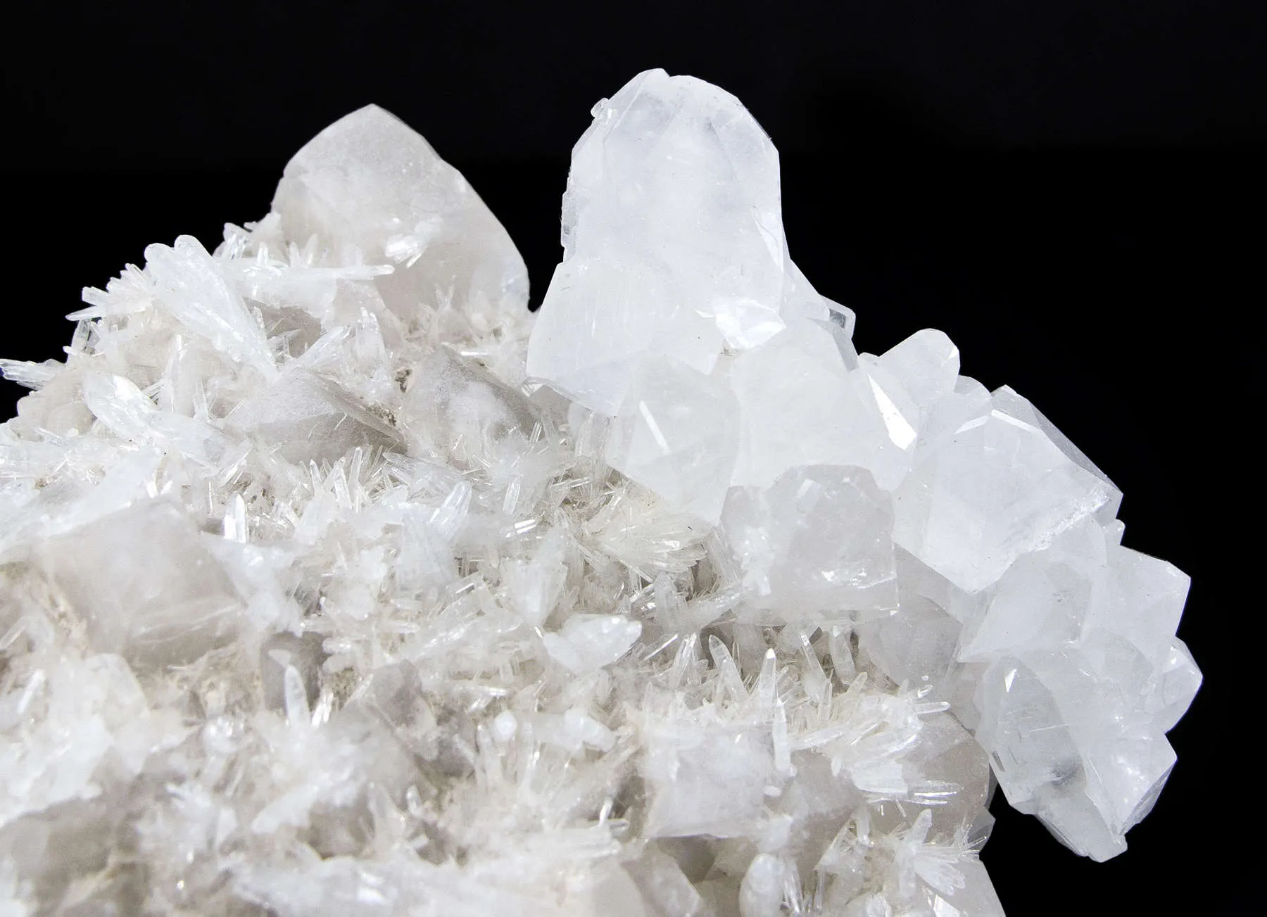 Celestite on Colemanite - image 1