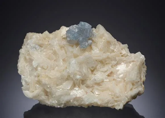 CELESTITE on DOLOMITE with CALCITE image