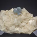 CELESTITE on DOLOMITE  with CALCITE - image 1