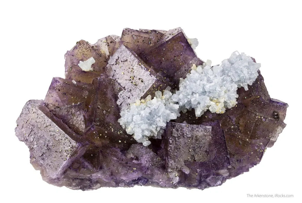 Celestite on Fluorite image