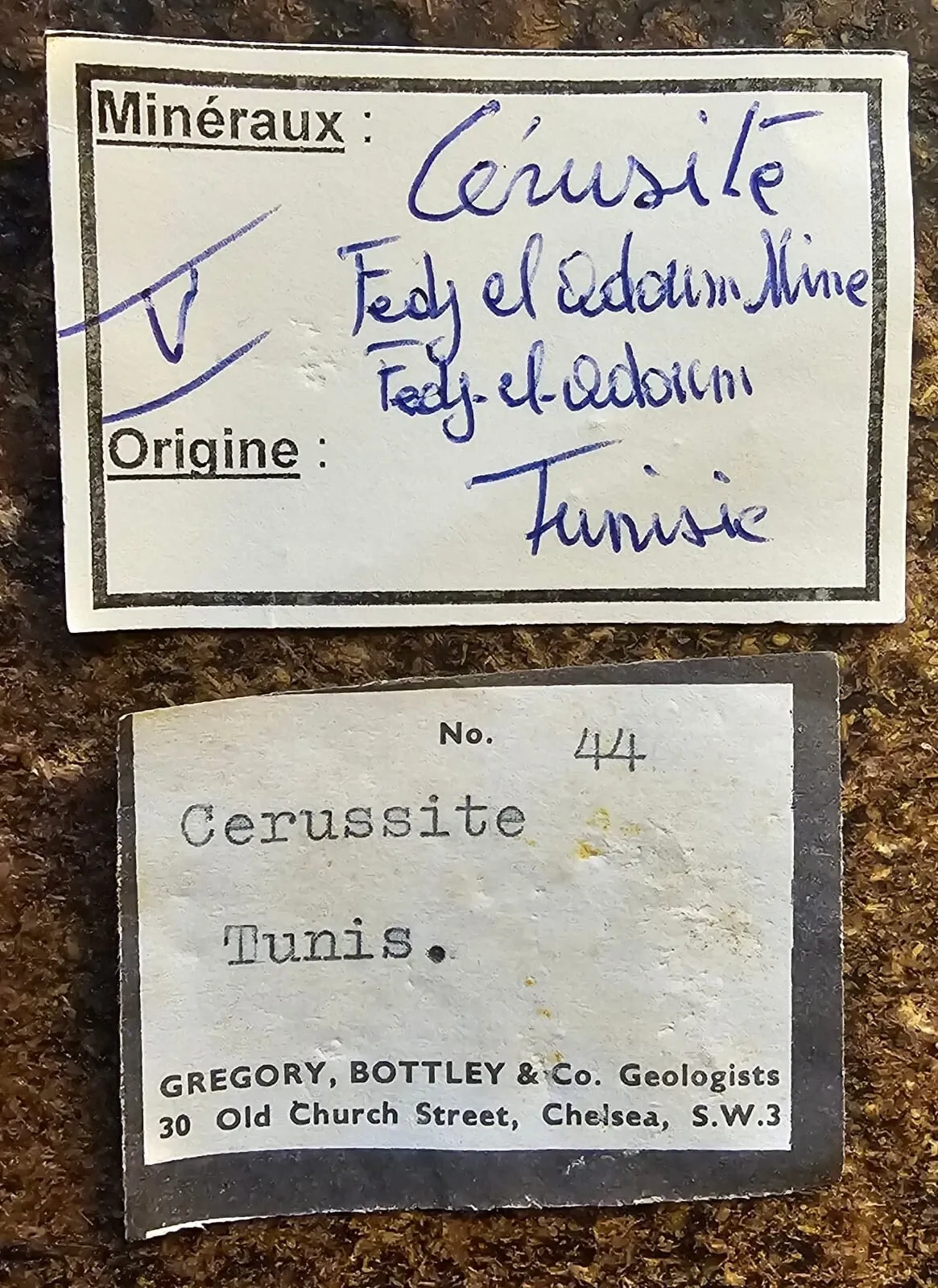 Cerussite 164 grams - Fedj el Adoum Mine, Fedj-el-Adoum, Siliana, Tunisia - image 8