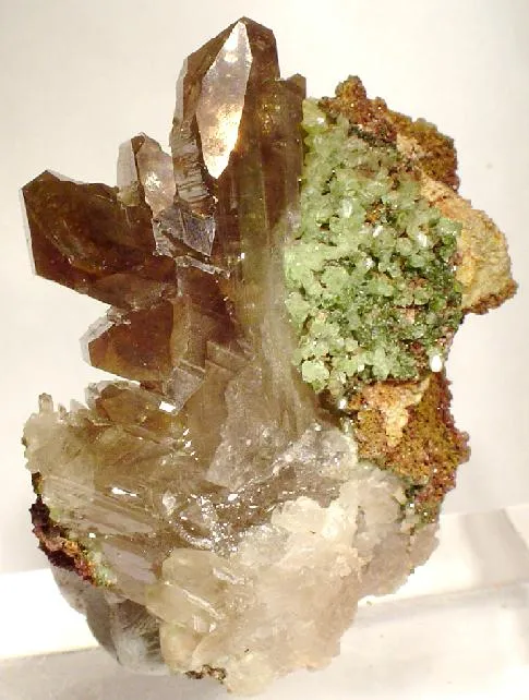Cerussite, Adamite (Var: Cuprian Adamite) image
