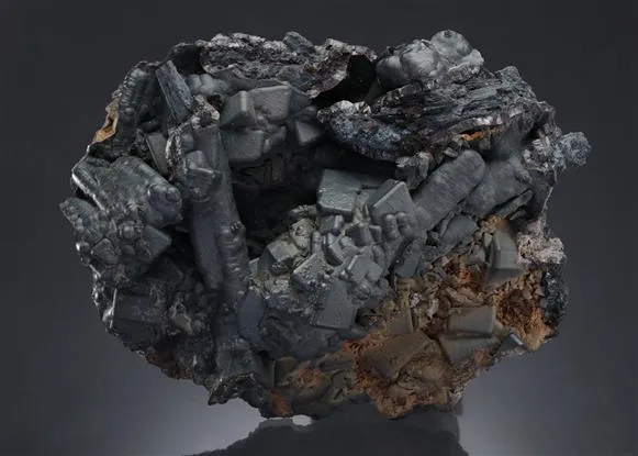 Cerussite after Anglesite with Coronadite image