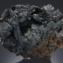 Cerussite after Anglesite with Coronadite - image 1