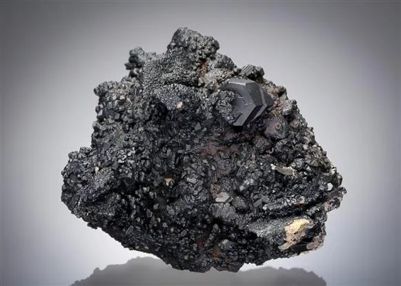 Cerussite after Anglesite with Coronadite - image 1