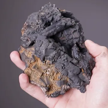 Cerussite after Anglesite with Coronadite