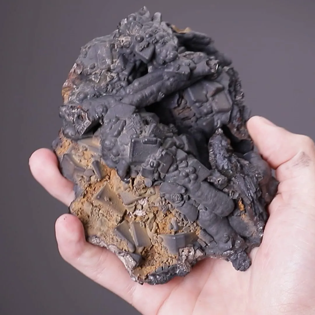 Cerussite after Anglesite with Coronadite - image 2