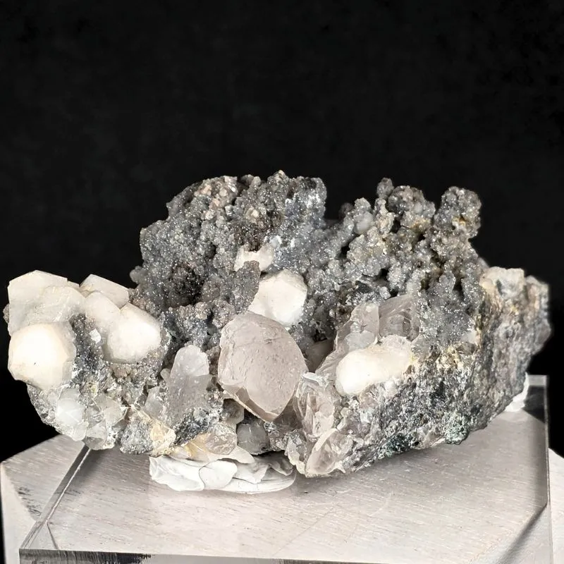 Cerussite and Aragonite var. Tarnowitzite from Namibia, Oshikoto Region, Tsumeb Mine - image 3