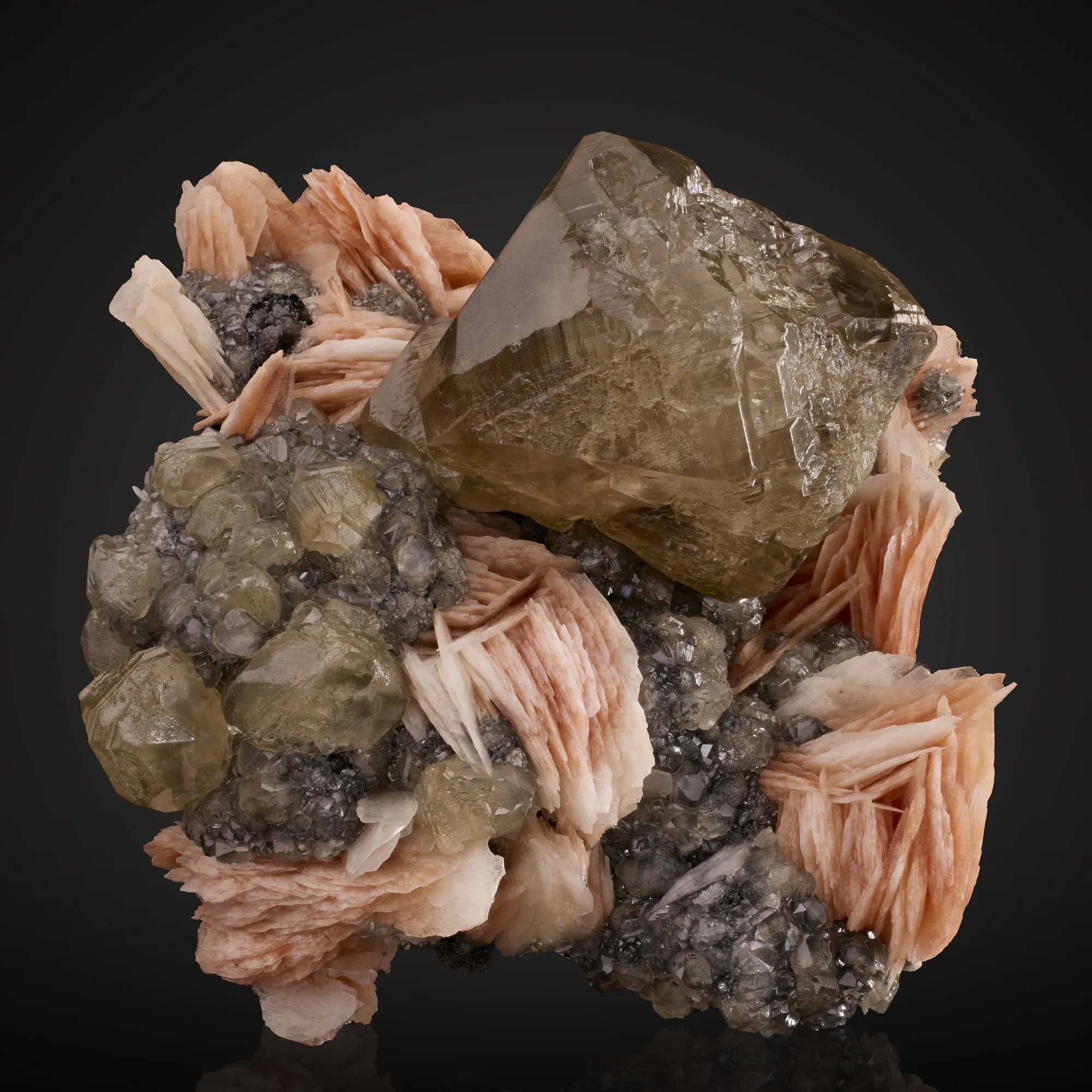 Cerussite, Barite - image 1