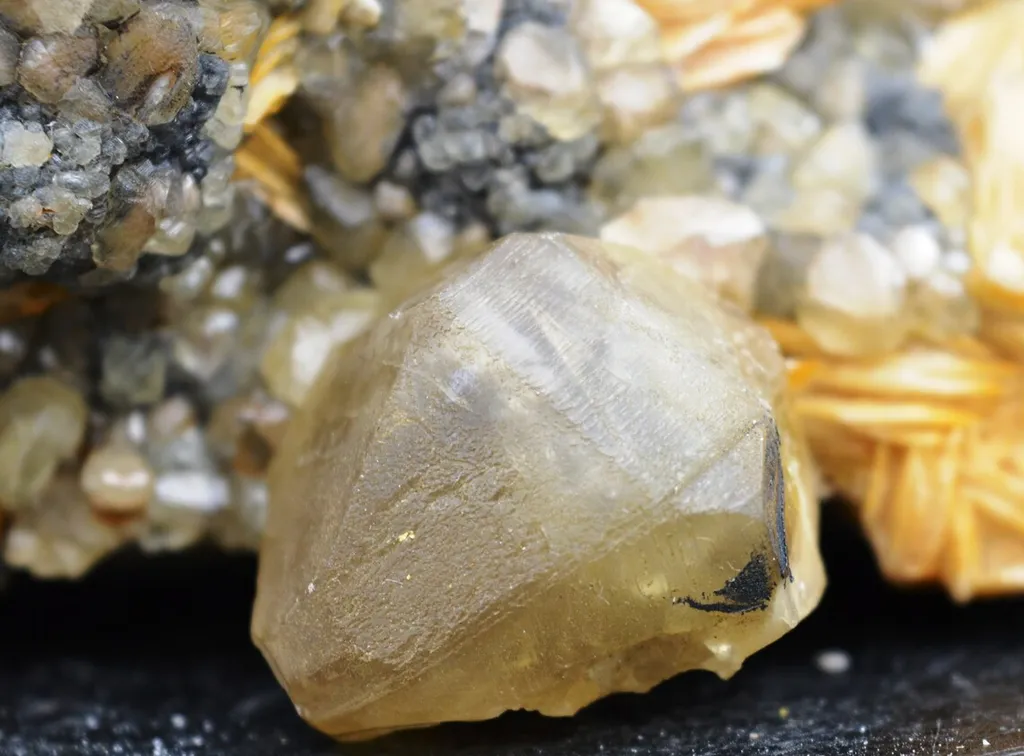 Cerussite & barite - 833 grams - Fluorescent - Midladen, Morocco - image 3