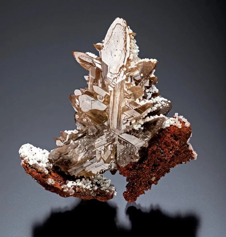 Cerussite, Calcite - image 1