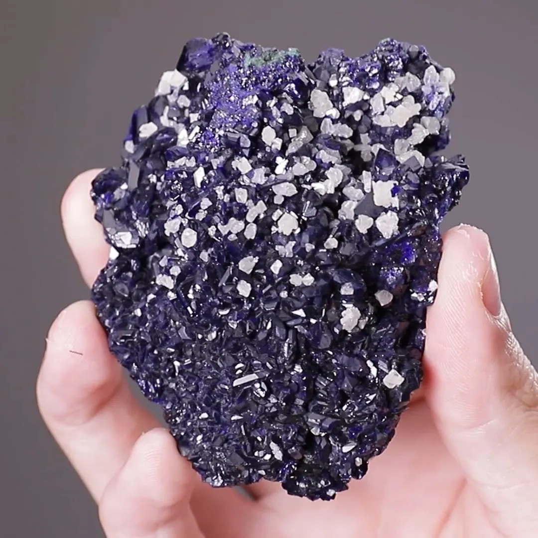 Cerussite Cerussite on Azurite - image 2