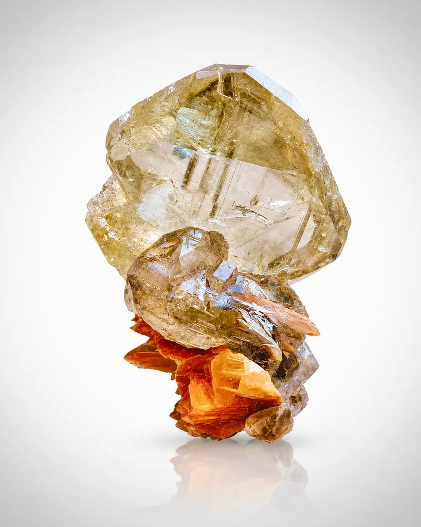 Cerussite from Morocco, Drâa-Tafilalet Region, Midelt Province, Mibladen Mining District image