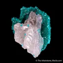 Cerussite in a Dioptase cast - image 1